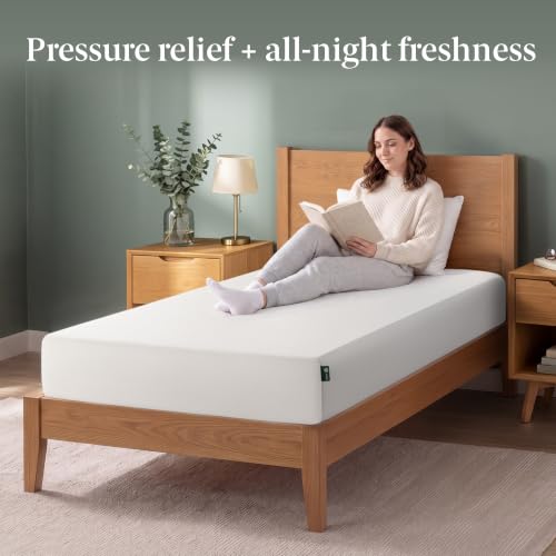Zinus 8 Inch Twin Green Tea Memory Foam Mattress, Medium Firm Feel, view 4