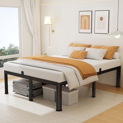 Metal King Size Bed Frame with Rounded Legs, view 4