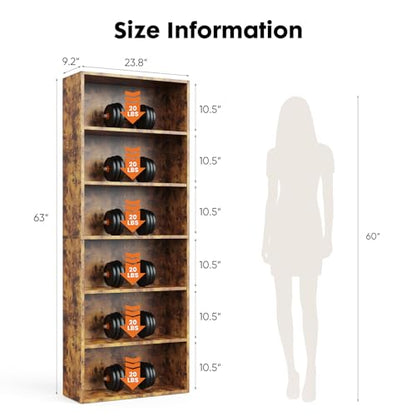 Tall Bookshelf, Book Shelf, Storage Organizer Book Shelf, view 4