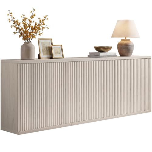 Buffet Cabinet with Storage Sideboard Cabinet with Doors & Shelves, view 2
