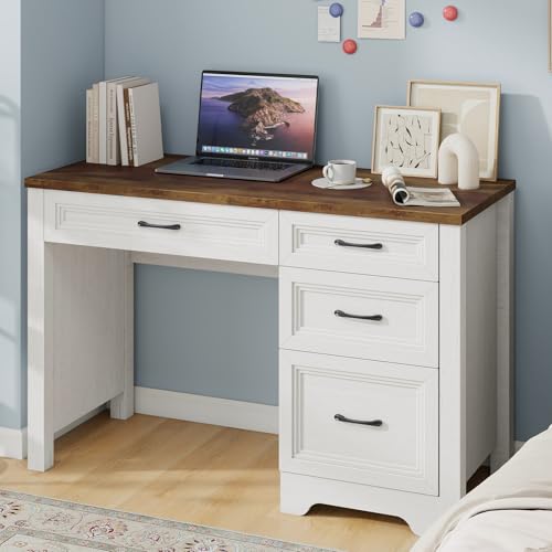 Farmhouse Home Office Desk with Drawers, view 4