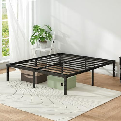 Metal Platform Bed Frame Full Size, 18 Inch Height with Heavy Duty Steel Support, view 6