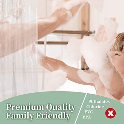 Oeko-tex Certified Shower Curtain Liner Standard Size, Clear, view 5