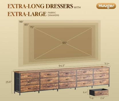 94.5 Inch Extra Long Dresser for Bedroom, Large Dresser for Closet, view 4