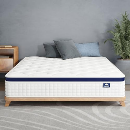 Medium Firm Hybrid Mattress, Bed in a Box, Full Mattress 12 Inch, view 3