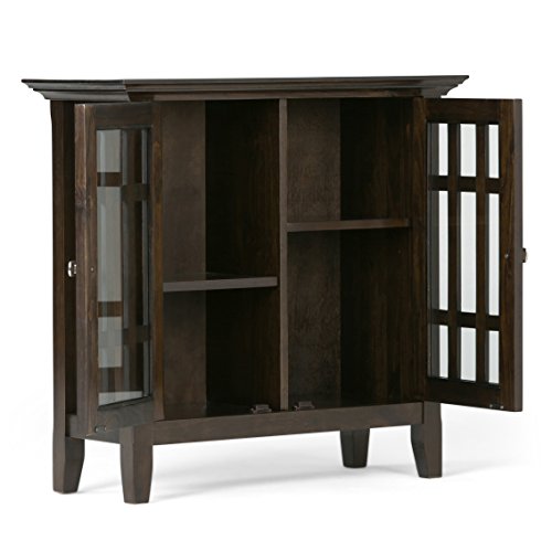 Bedford 32" Wide Solid Wood Cabinet in Brunette Brown, view 4