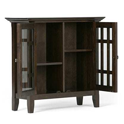 Bedford 32" Wide Solid Wood Cabinet in Brunette Brown, view 4