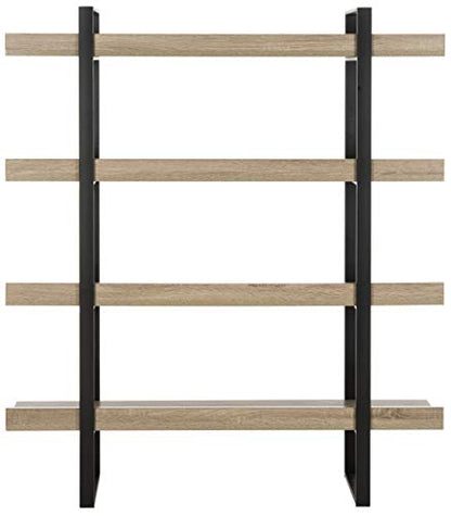 Safavieh Home Collection Melissa Retro Mid Century 4 Tier Etagere, Oak and Black, Large