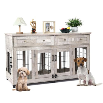 Dog Crate Furniture with 5 Doors, view 2