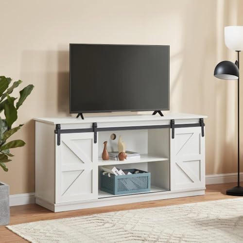 58" Farmhouse TV Stand and Entertainment Center for Televisions up to 65 Inchs, view 7