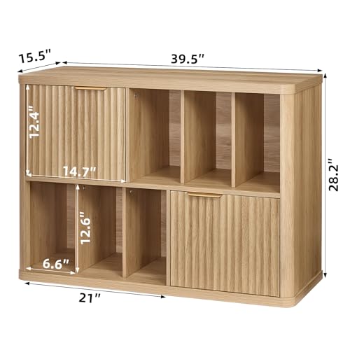 Large Record Player Stand with Vinyl Storage Up to 450 Albums, view 3