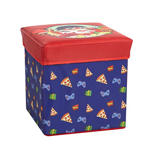 Ryan's World 3 Piece Collapsible Storage Set with Collapsible Ottoman, Bin and Figural Dome Pop Up Hamper