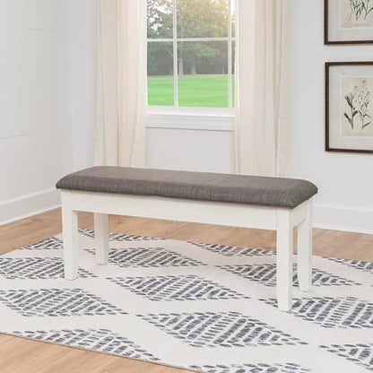 Powell Furniture Jane Storage, Antique White Dining Bench