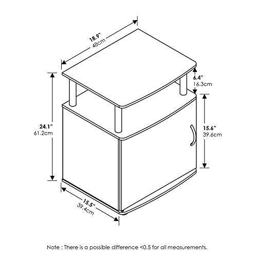 Jaya End Table, One, Black Wood