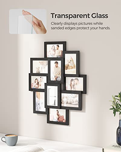 Collage Picture Frames for Wall Decor, 10-Pack 4 x 6, Glass Front, view 7