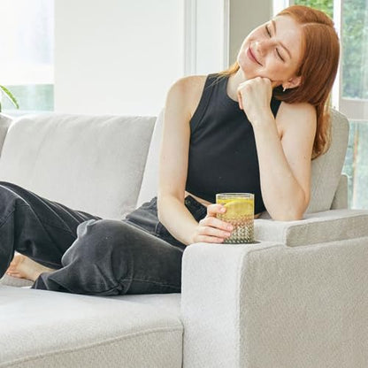 Sleeper Sofa Modular Sectional Pull Out Couch Bed U Shaped Sofa Couch for Living Room with Storage Chaise. White