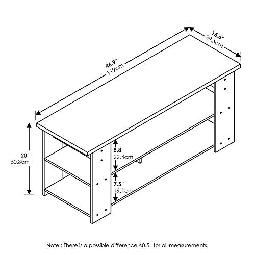 Jaya TV Stand, Espresso, 50