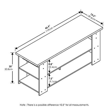 Jaya TV Stand, Espresso, 50