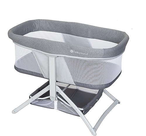 Quick-Fold 2-in-1 Rocking Bassinet, Shadow Stone Gray