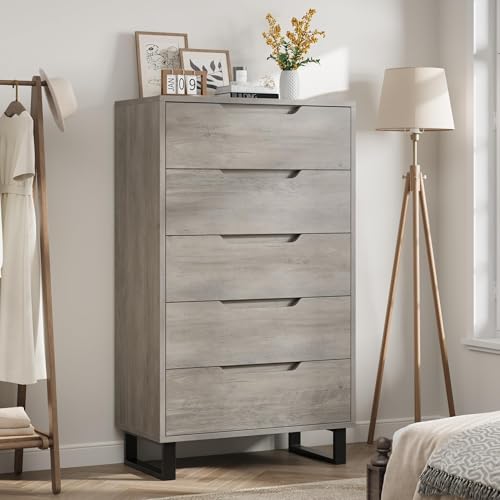 5 Dresser for Bedroom, 50.5" Vertical Dresser Drawer with Storage, view 2