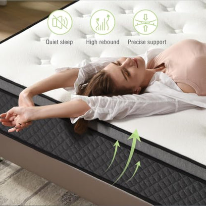 Queen Mattress, 12 Inch Hybrid Queen Mattress in a Box, view 7