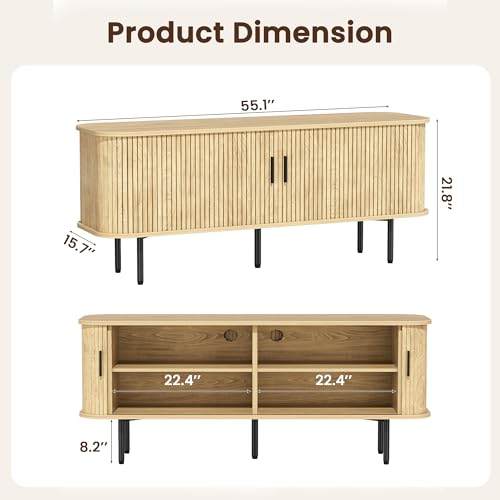 55" TV Stand for TVs up to 65", view 3