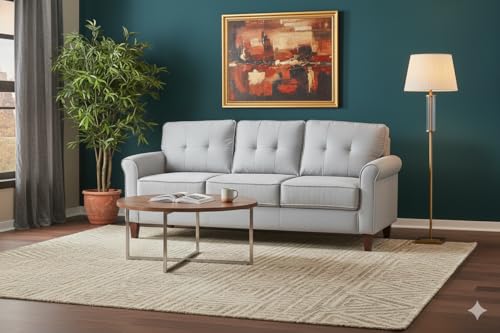 68" Tufted Modern Sofa, Chaise Lounge with Stable Structure, view 7
