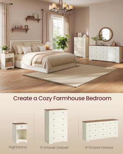 5-Drawer Dresser, Chest of Drawers, 31.5 x 15.7 x 47.4 in, view 8