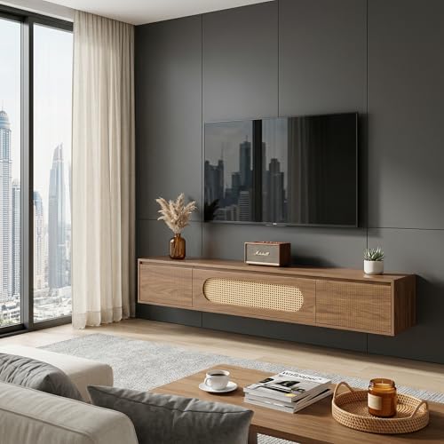 71'' Floating TV Stand Wall Mounted, Large Floating TV Stand, view 6