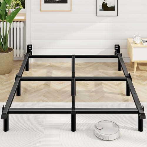 Full Size Bed Frame, 7 Inch Heavy Duty Metal Base for Box Spring, 9 Legs, view 2