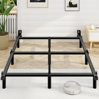 Full Size Bed Frame, 7 Inch Heavy Duty Metal Base for Box Spring, 9 Legs, view 2