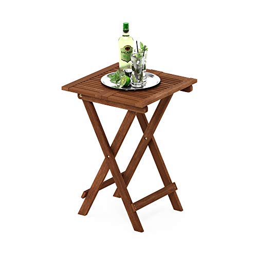FG18065 Tioman Hardwood Patio Furniture Folding Table in Teak Oil, Large, Natural