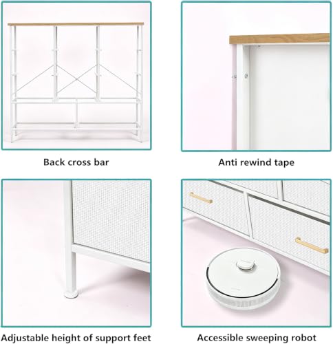 Dresser for Bedroom with 11 Storage Drawers, Tall Chests of Drawers, view 6