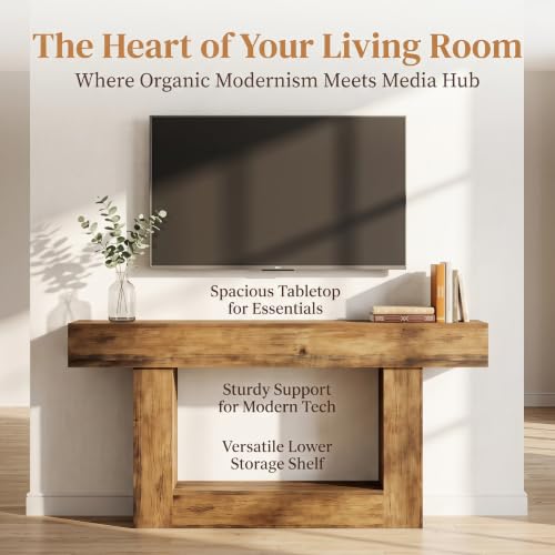 63" Farmhouse TV Stand for 65" TV, Two-Tone Media Console Table, view 7