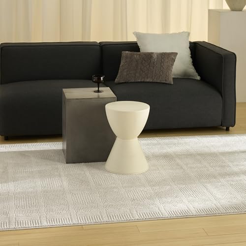 Home Nordic Ivory Beige 4' x 6' Area Rug - Easy Clean, Non Shedding, Bed Room, Living Room, Dining Room, Kitchen (4' x 6')