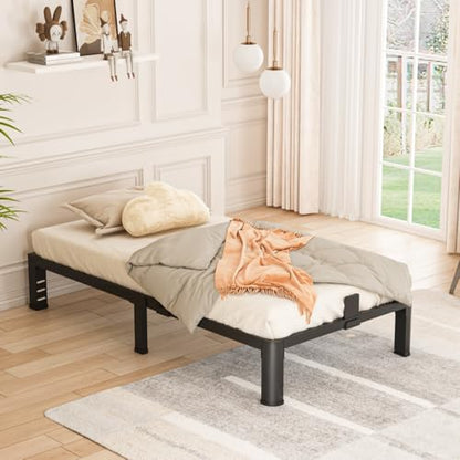 10 Inch Low Twin Bed Frame with Round Corner Legs, view 3