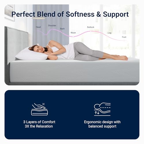 10 Inch Twin Size Gel Memory Foam Mattress in a Box, view 4