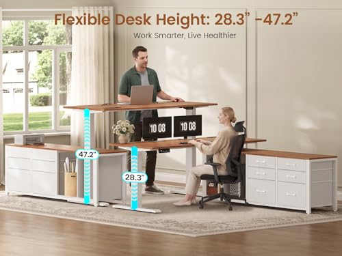 L Shaped Electric Standing Desk, view 5