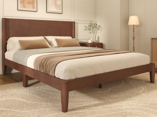 Solid Wood Queen Bed Frame, view 2