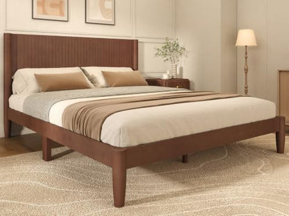Solid Wood Queen Bed Frame, view 2