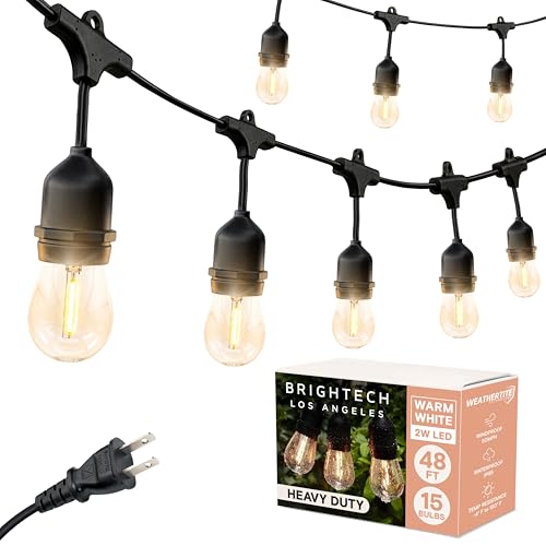 Ambience Pro, Waterproof LED Outdoor String Lights, 15 Hanging, view 2