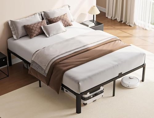Full Metal Bed Frame 14 Inch, Heavy Duty Platform, No Box Spring Needed, view 3