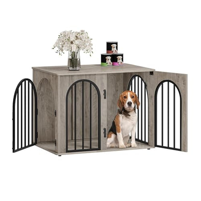 31.5'' Dog Crate Furniture,Dog Kennel Indoor for Small/Medium Dogs, view 2