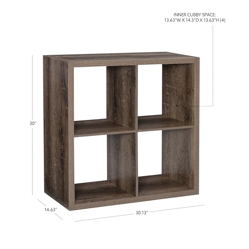 Home Decor Dawes 4 Cabinet Grey Cubby Storage