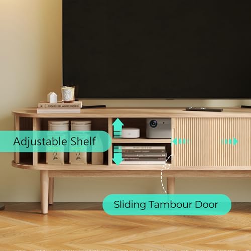 58" Fluted TV Stand for TVs up to 65 Inch, view 8