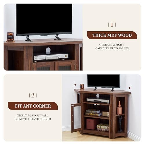 Corner TV Stand for TVs up to 48 Inch, view 4
