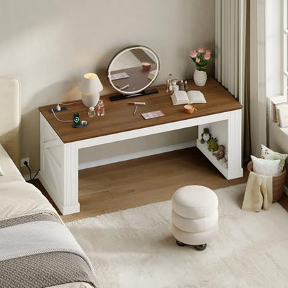 63'' Farmhouse Executive Desk, view 5