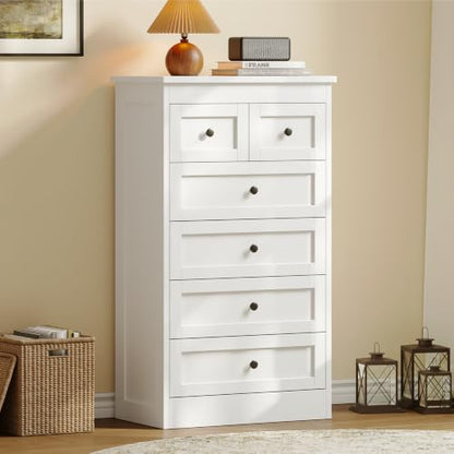 Tall 6 Drawer Dresser for Bedroom, view 6