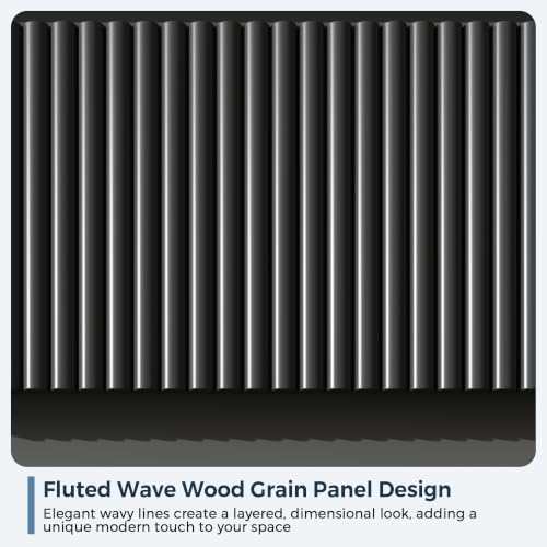 6 Drawer Fluted Dresser, Modern Chest of Drawers for Bedroom with Hidden Handles, view 6