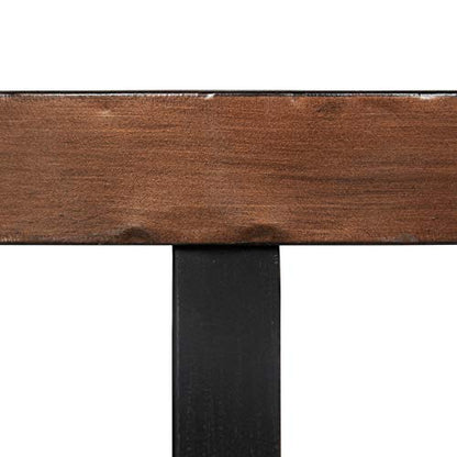 Zabel Modern Round Metal Coffee Table with Criss Cross Base, Bronze and Black